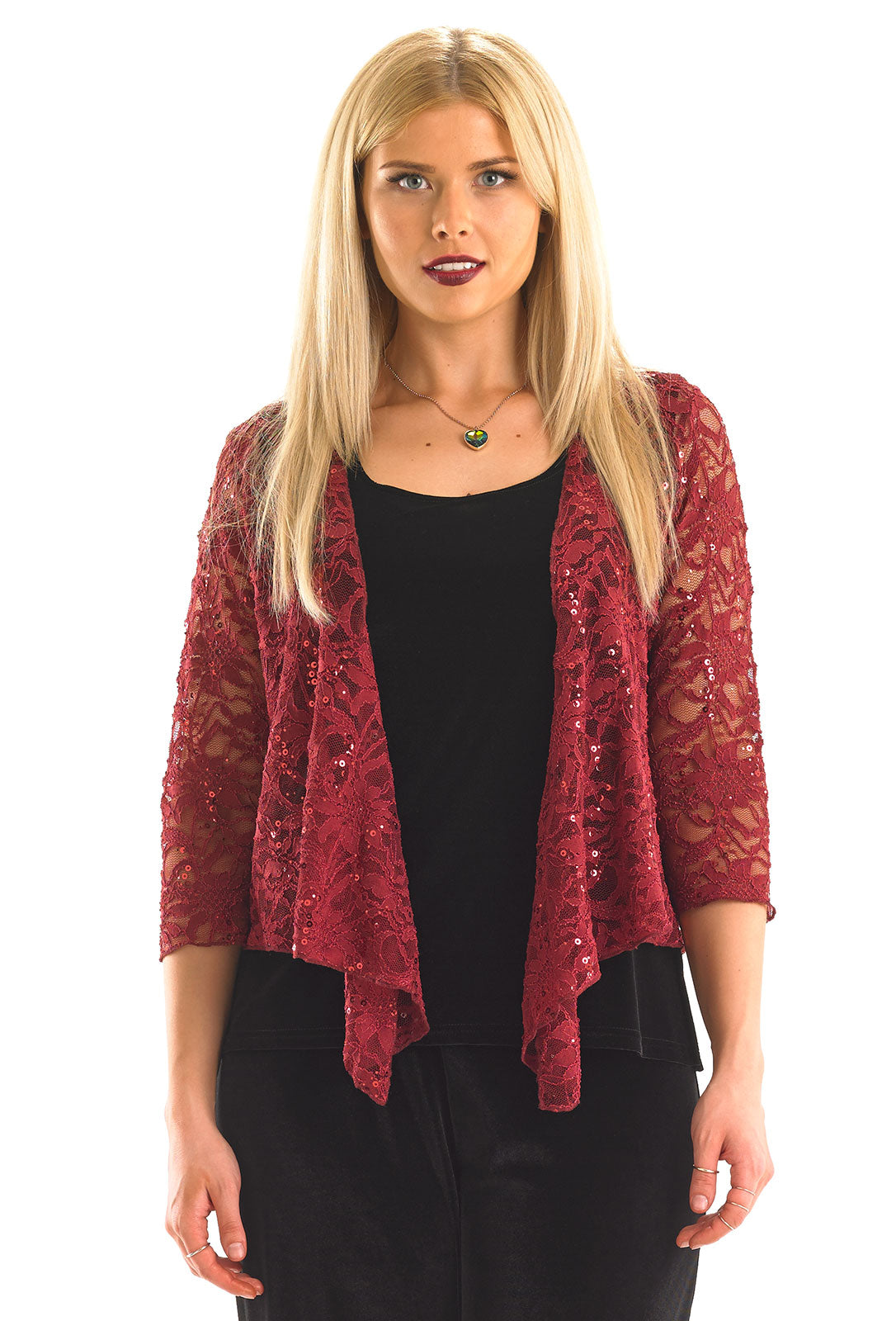 Sequin Lace 3/4 Shrug